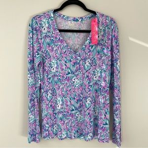 NWT Lilly Pulitzer PJ Knit Long Sleeve Top